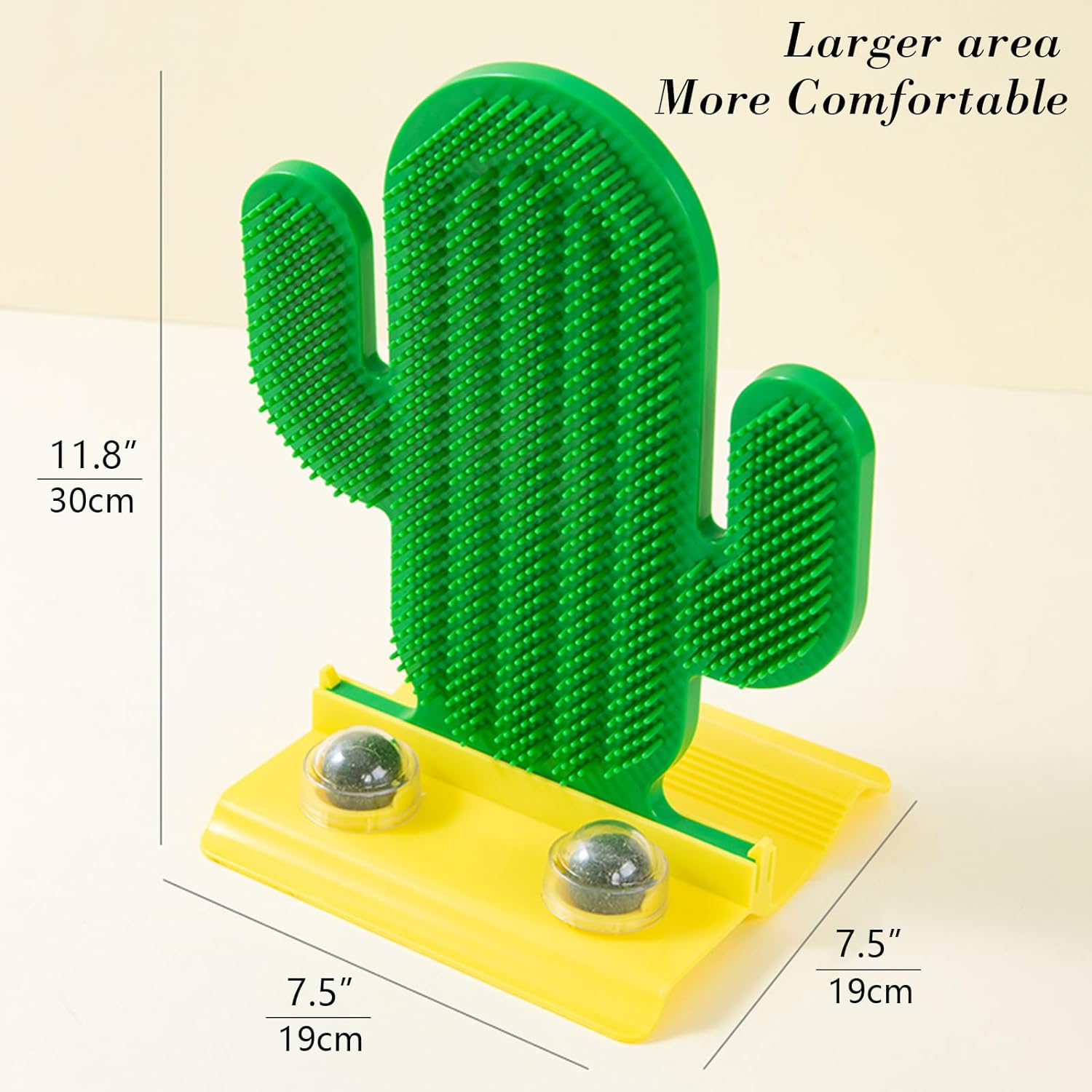 Cat Hair Grooming Brush Interactive Cat Toys Cactus Cat Self Groomer Cat Catnip Balls Toys