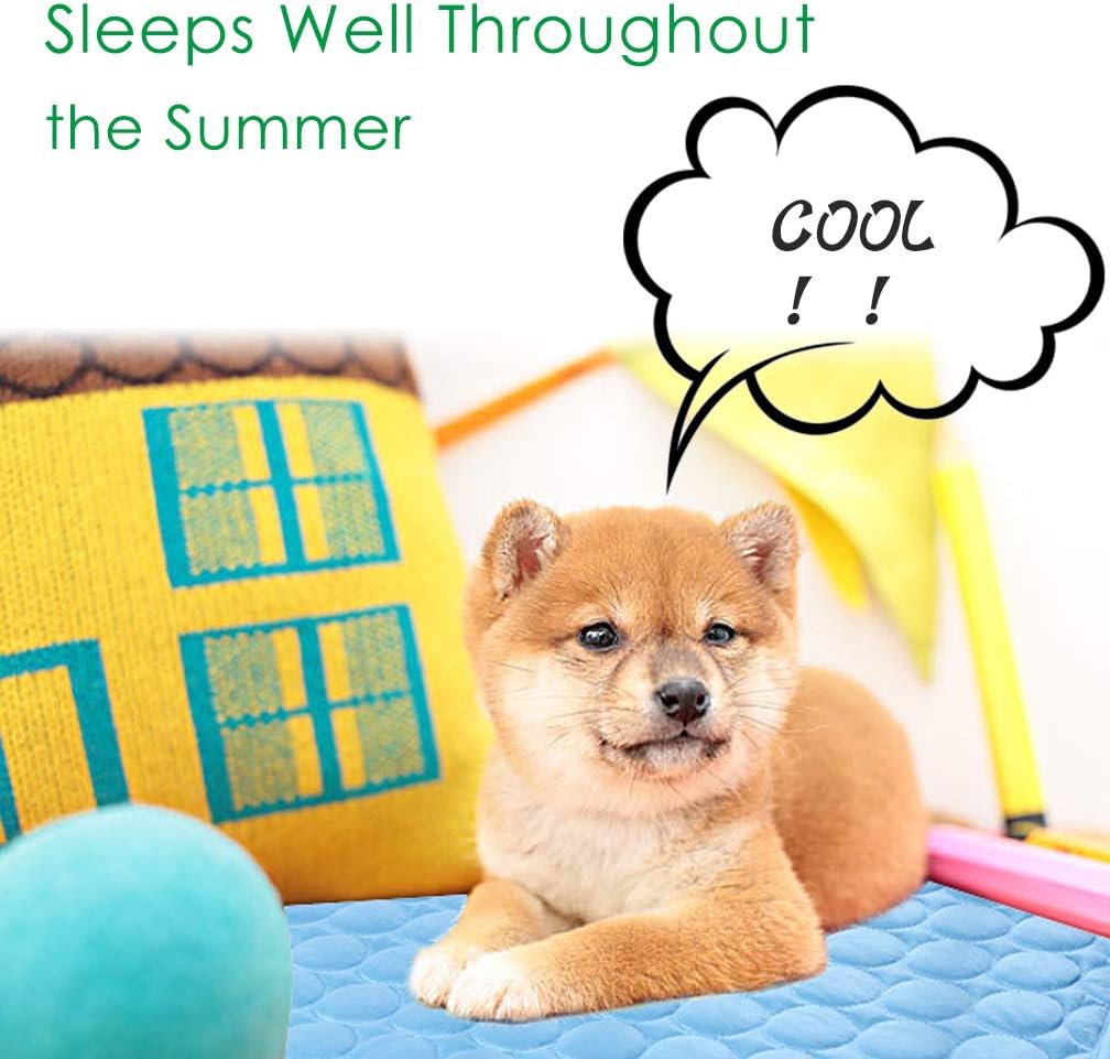 Pet Cooling Mat Pad Summer Bed for Dogs Cats Sleep Mat Machine Washable