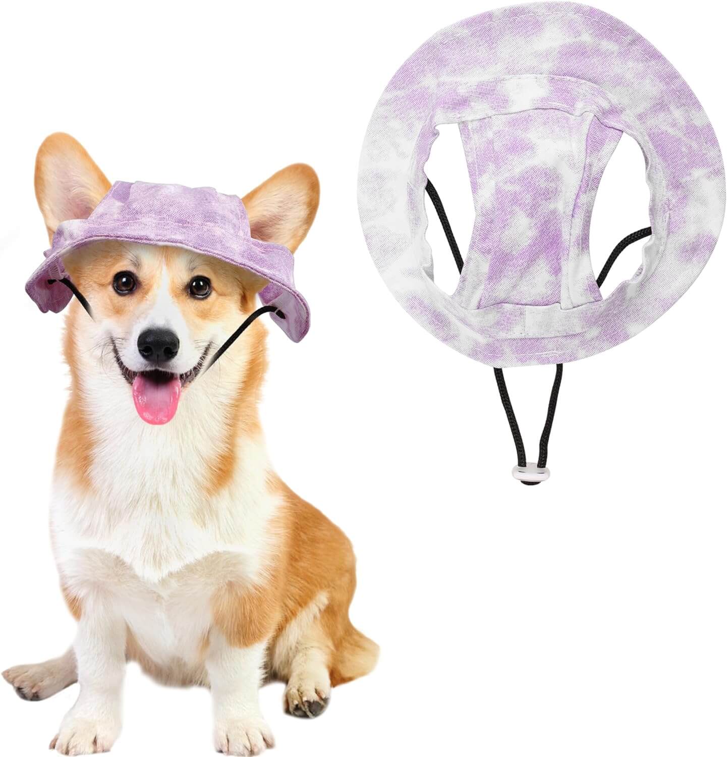 Pet Hat with Ear Holes Sunscreen Baseball Cap for Medium Small Dogs & Cats