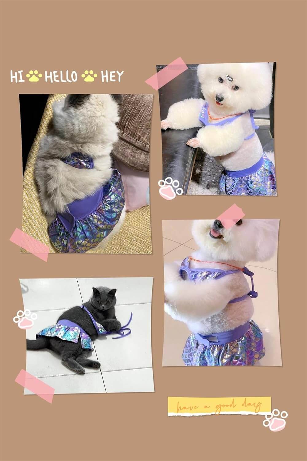 Pet Bikini Swimsuit Clothes for Dog Cat