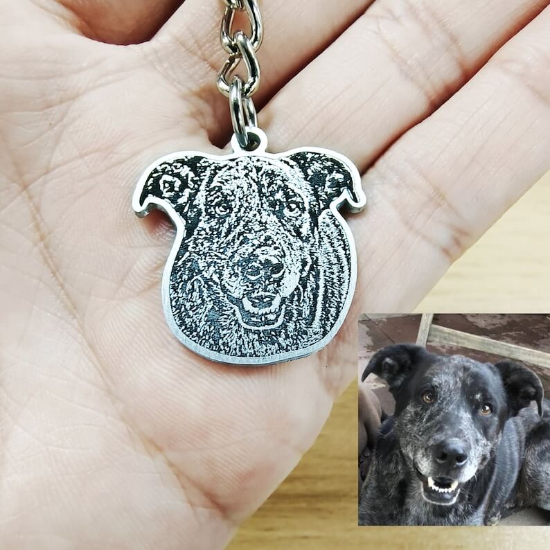Custom Personalized Pet Body Keychain