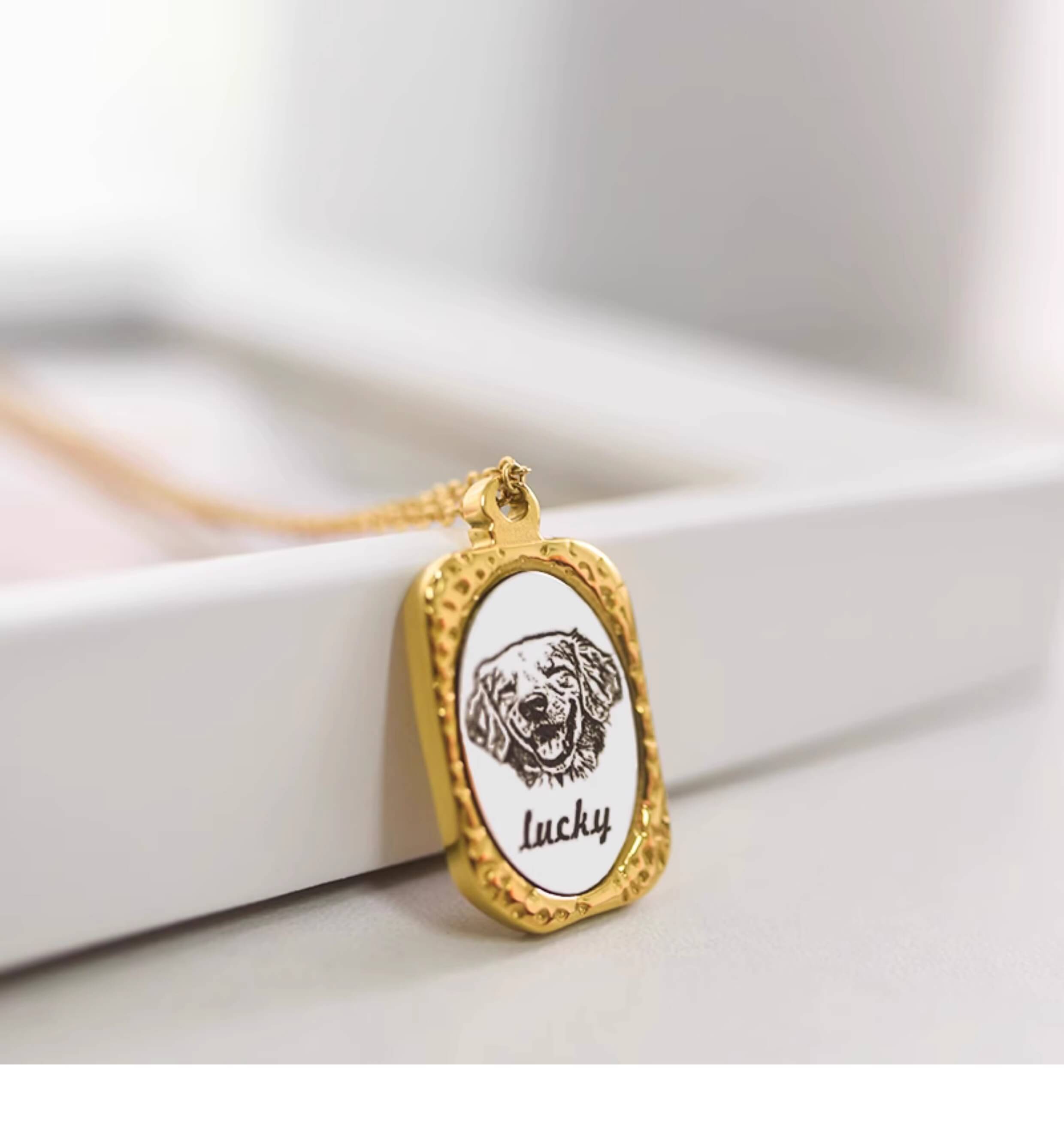 Customized Personalized Pet Photo Necklace