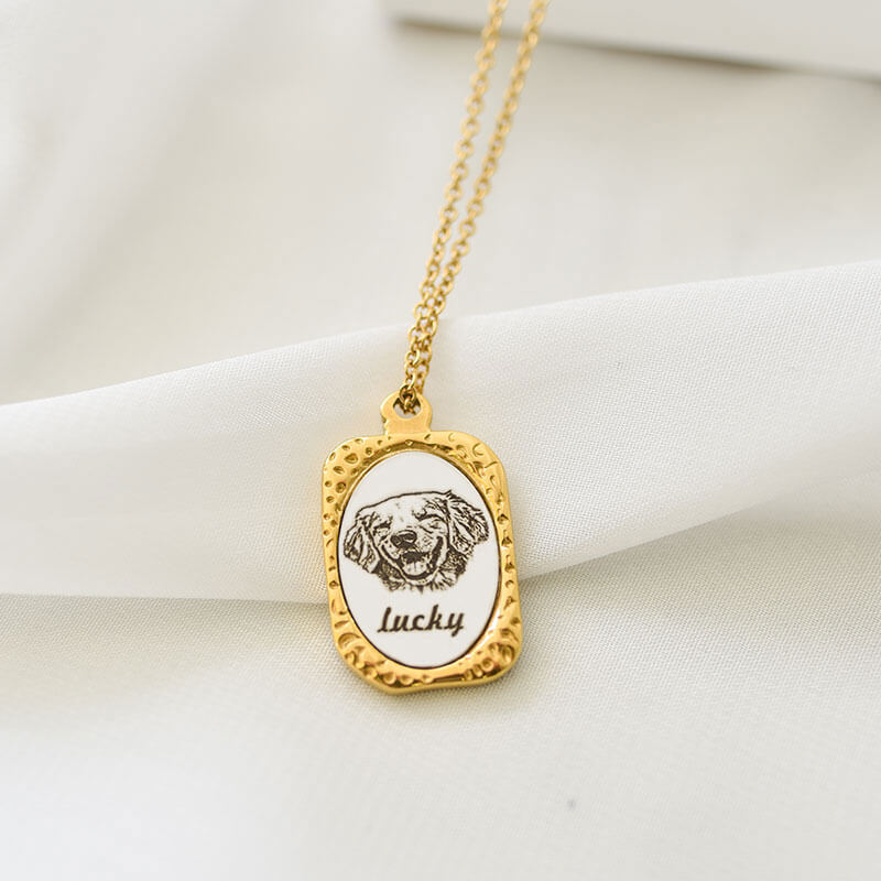 Customized Personalized Pet Photo Necklace