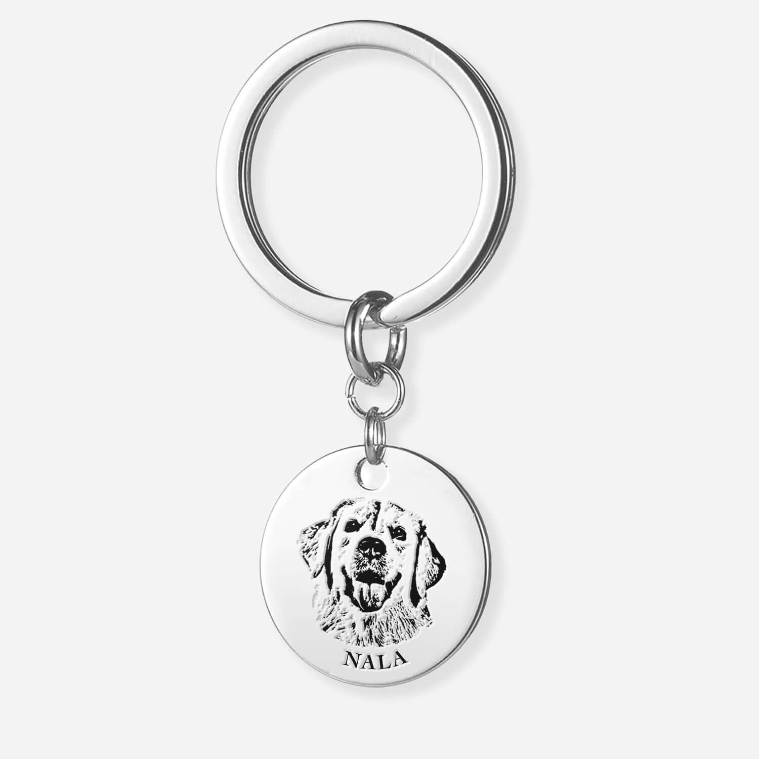 Custom Personalized Pet Face Keychain