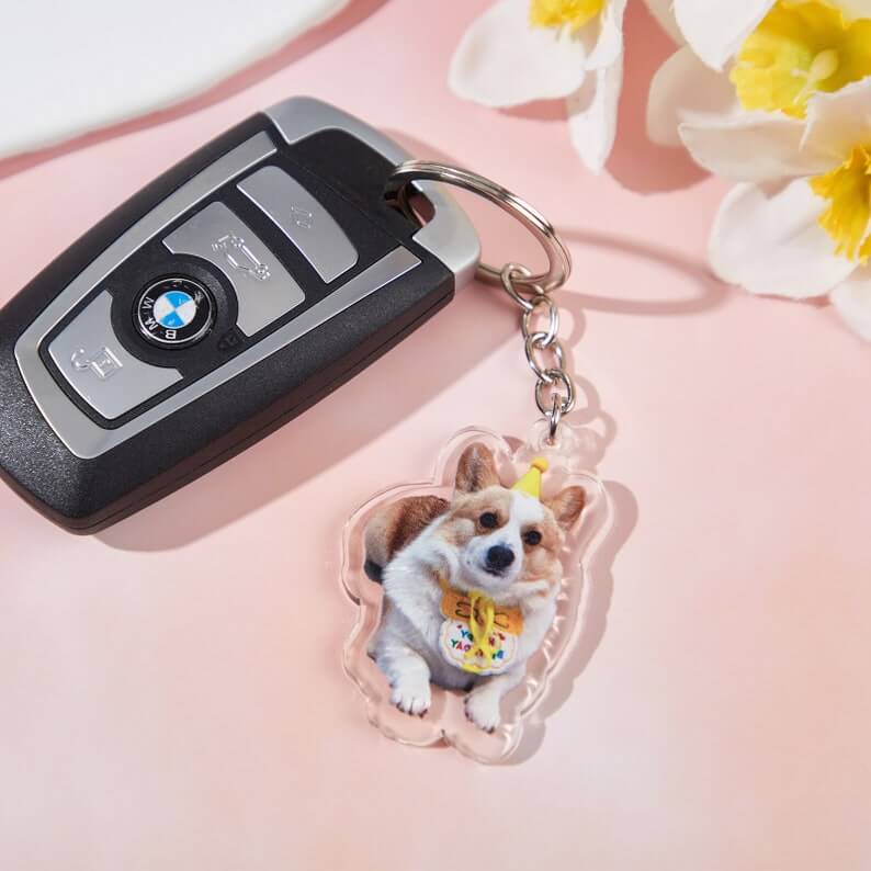 Custom Pet Photo Keychain