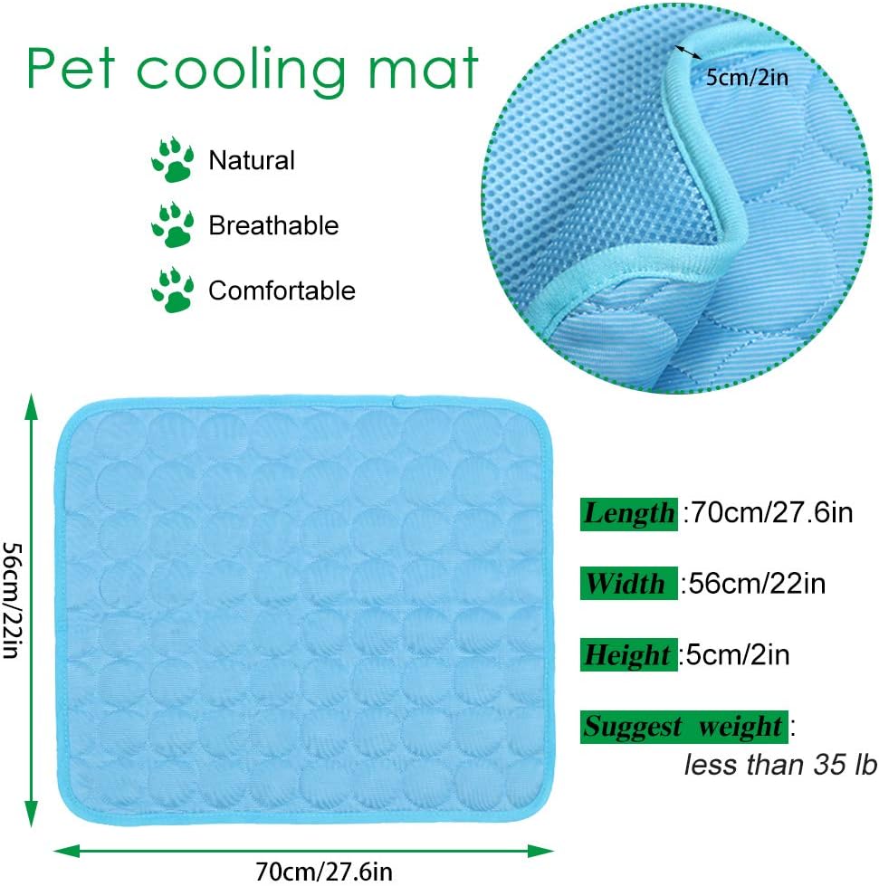 Pet Cooling Mat Pad Summer Bed for Dogs Cats Sleep Mat Machine Washable