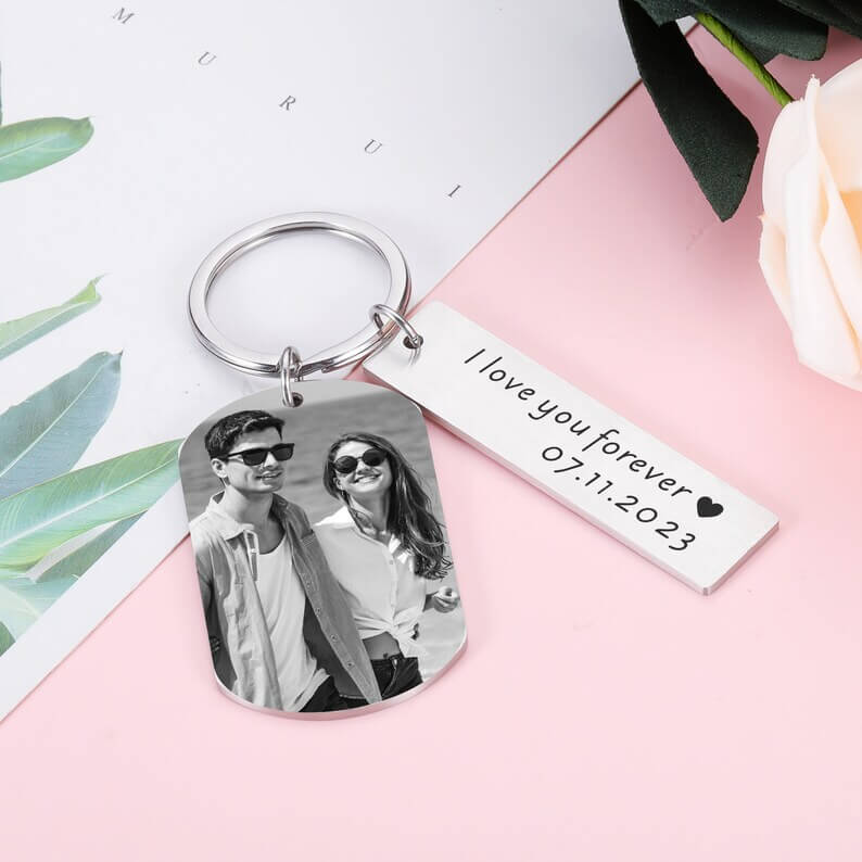 Custom Keychain with Pet Photo