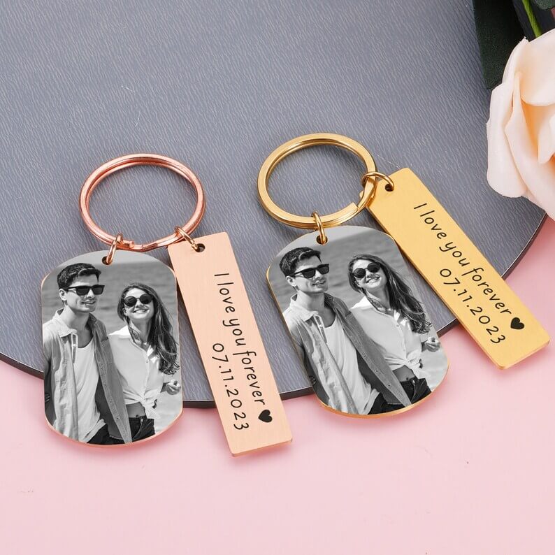 Custom Keychain with Pet Photo