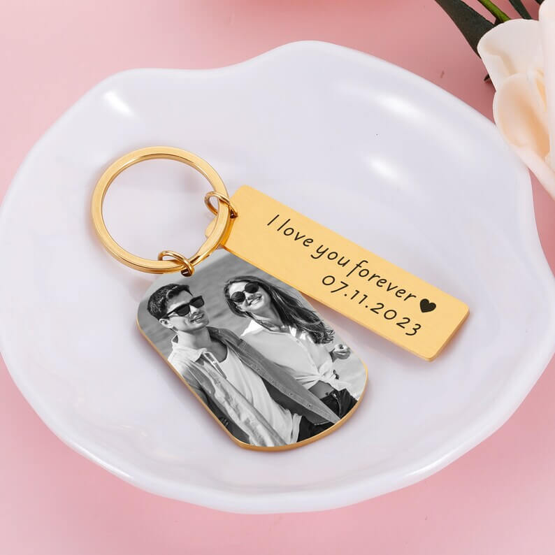Custom Keychain with Pet Photo