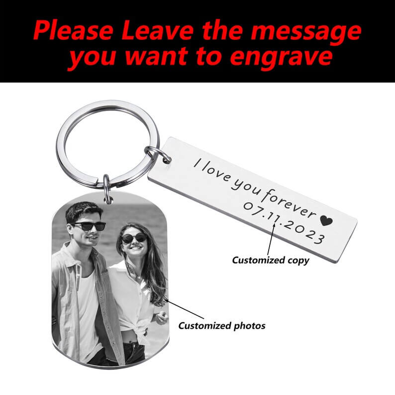 Custom Keychain with Pet Photo
