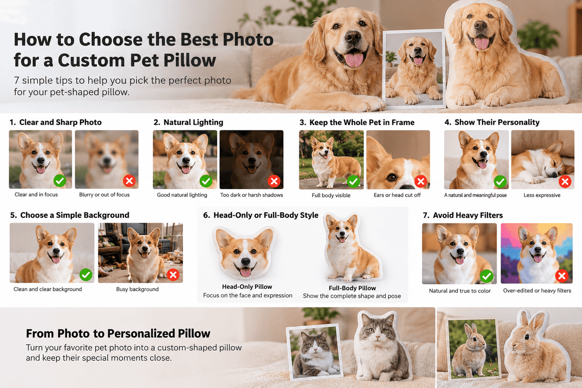 How to Choose the Best Photo for a Custom Pet Pillow: 7 Simple Tips