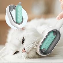 4 in 1 Pet Grooming Water Brush for Cats Dogs, Pet Hair Removal Comb with Water Tank