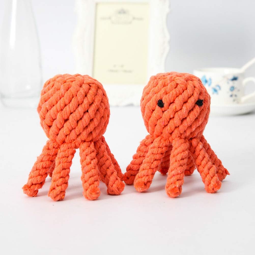 Interactive Octopus Shaped Pet Stuffed Plush Toy Pet Anxiety Relief Toy Dog Supplies