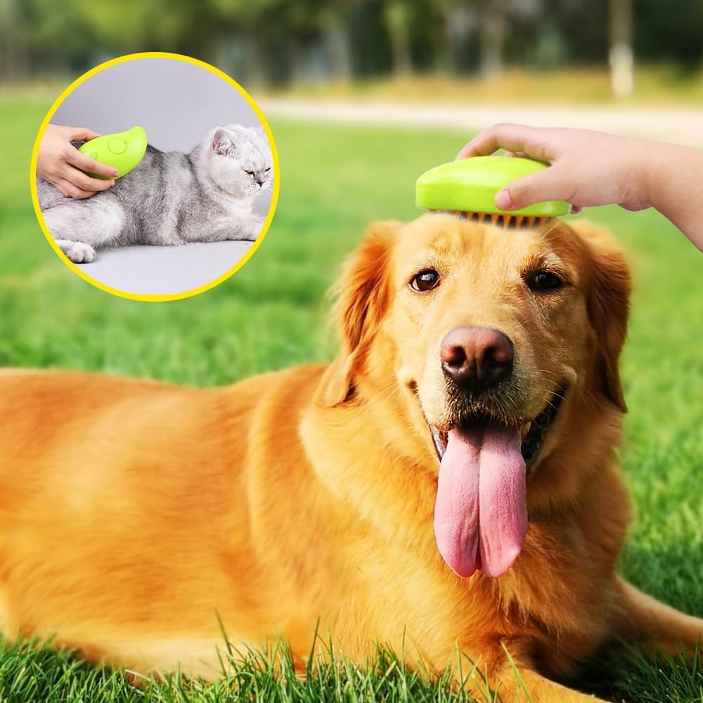 3 in 1 Multifunctional Steamy Cat Dog Brush Massage Pet Grooming Brush Tool