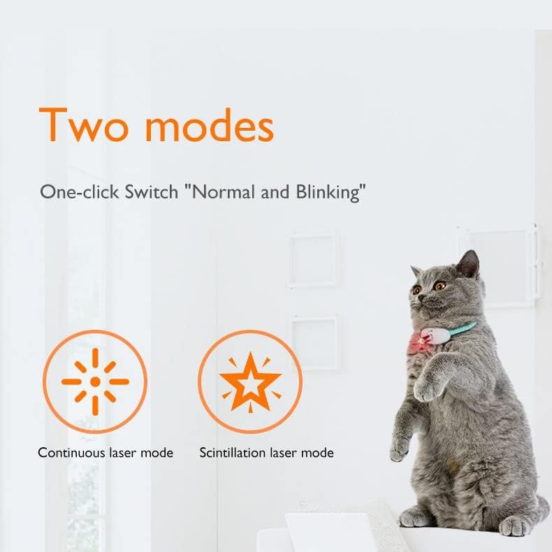 Wearable Laser Pointer Collar Toy for Cats