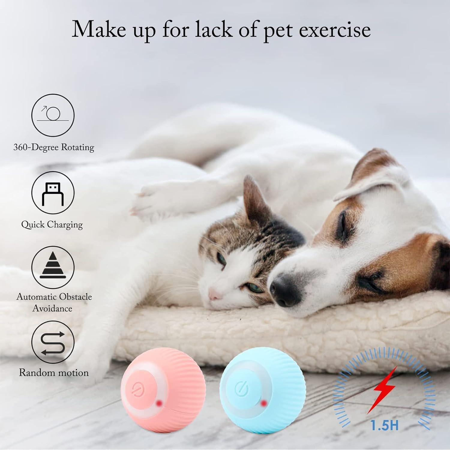 Interactive Electric Cat Toy Ball Dog Pet Intelligent Toy Ball