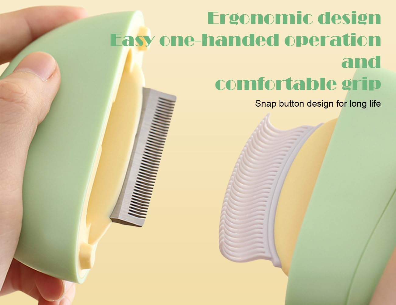 3 In 1 Cat Combs for Indoor Cats Short Hair-pet Hair Removal Massaging Comb