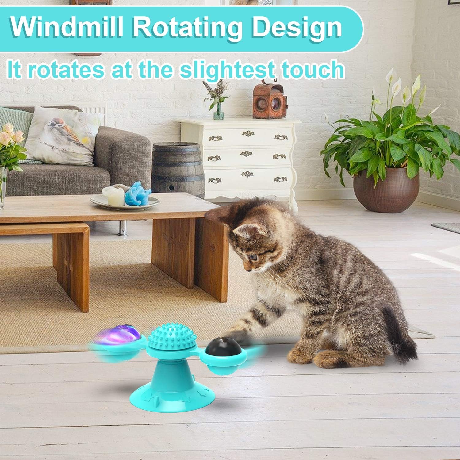 Interactive Windmill Cat Toys Cat Toys for Indoor Cats Kittens