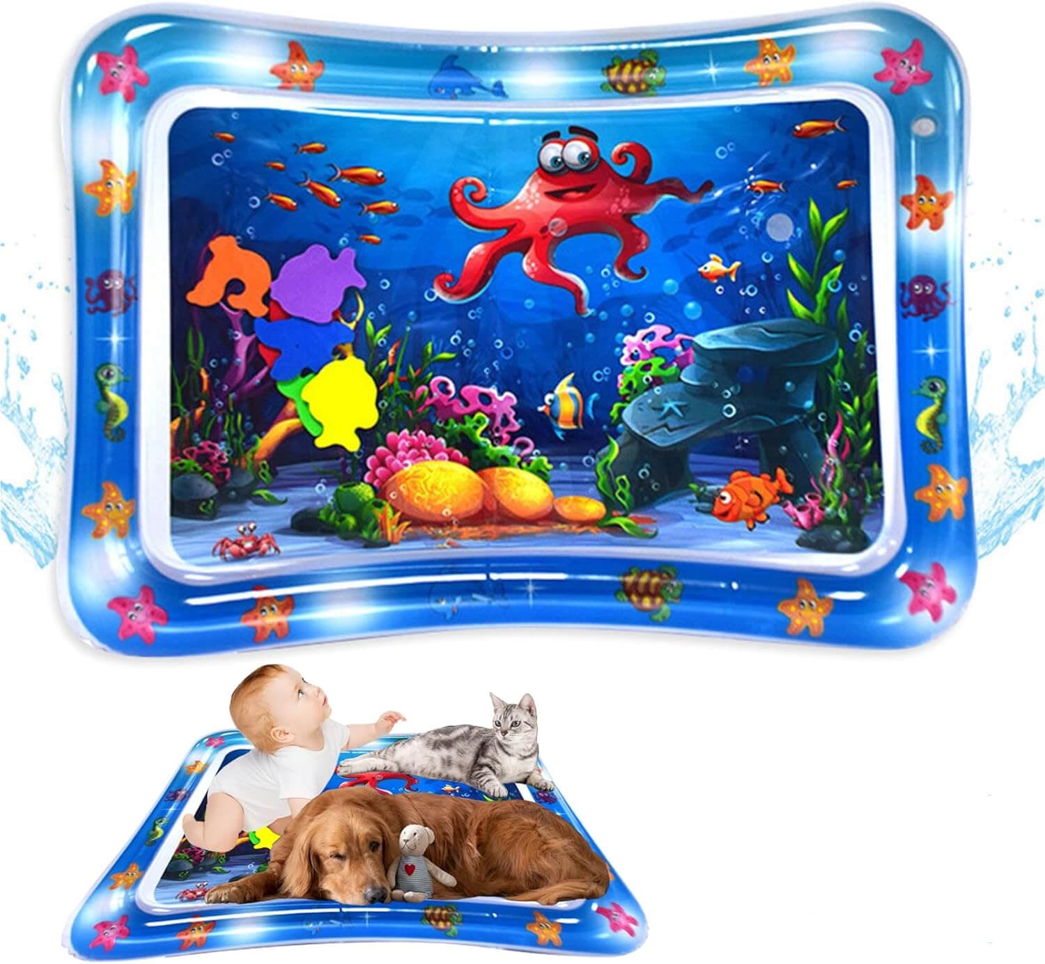 Thickened Water Sensor Play Mat for Cats Dogs Pet Kids