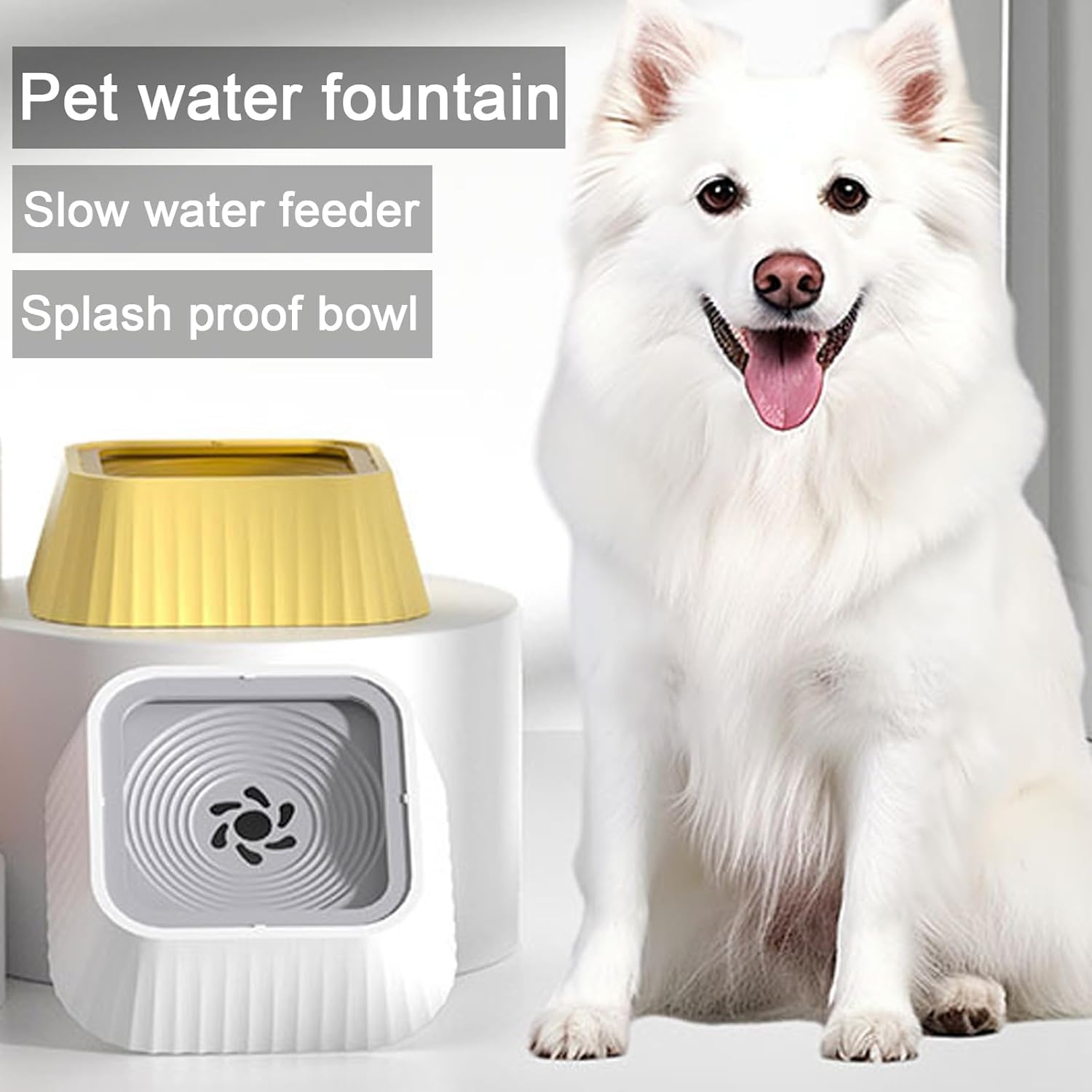 Dog Cat Water Bowl Leak Proof Pet Water Bowl Anti Splash