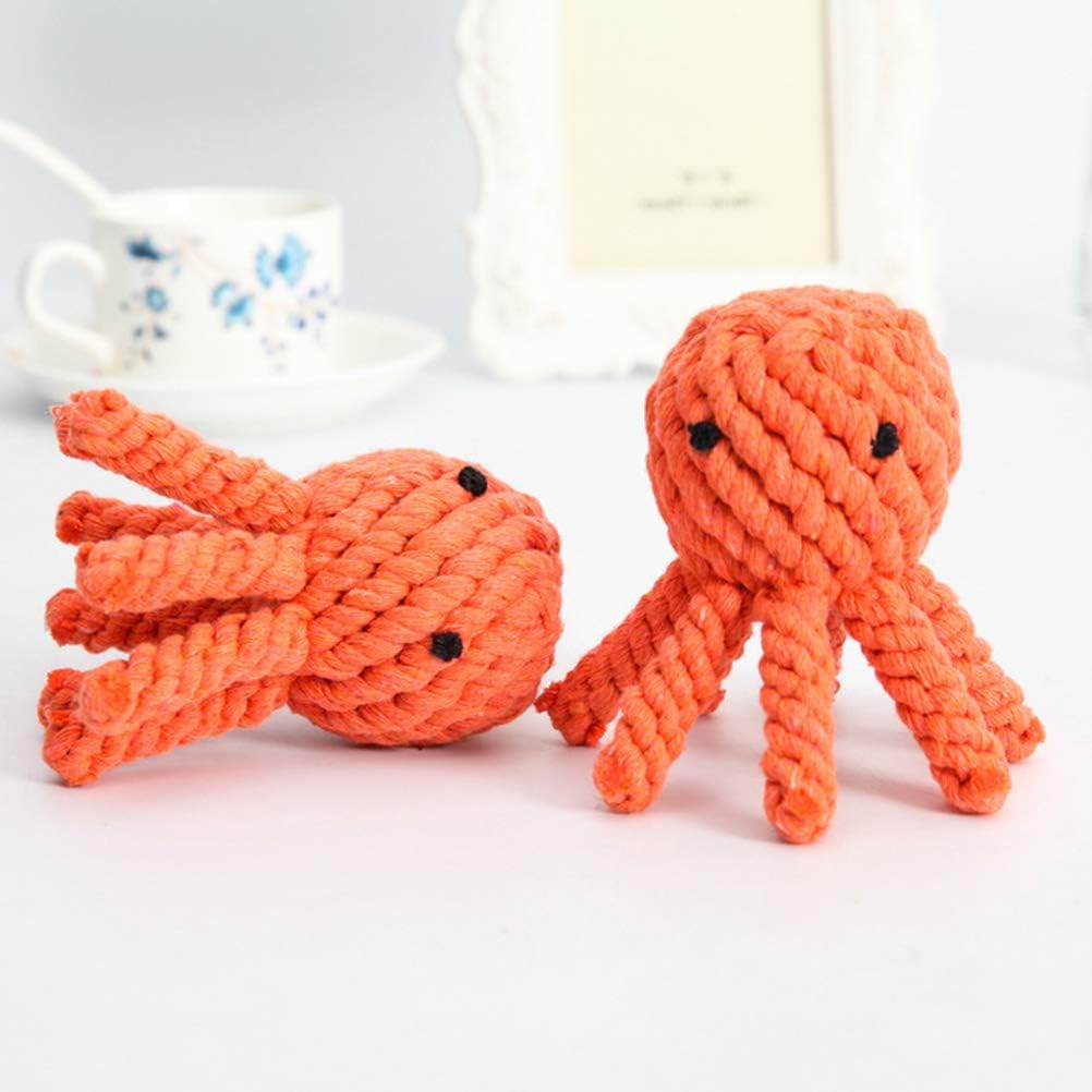 Interactive Octopus Shaped Pet Stuffed Plush Toy Pet Anxiety Relief Toy Dog Supplies