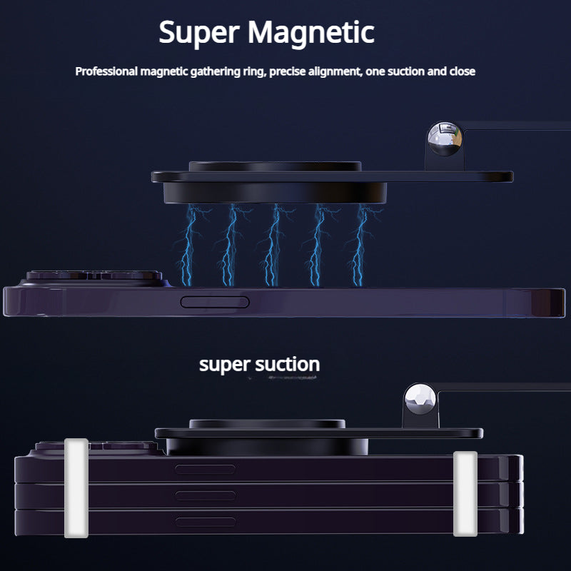 15 W magnetisches faltbares kabelloses Ladegerät, 360-Grad-Drehladegerät 