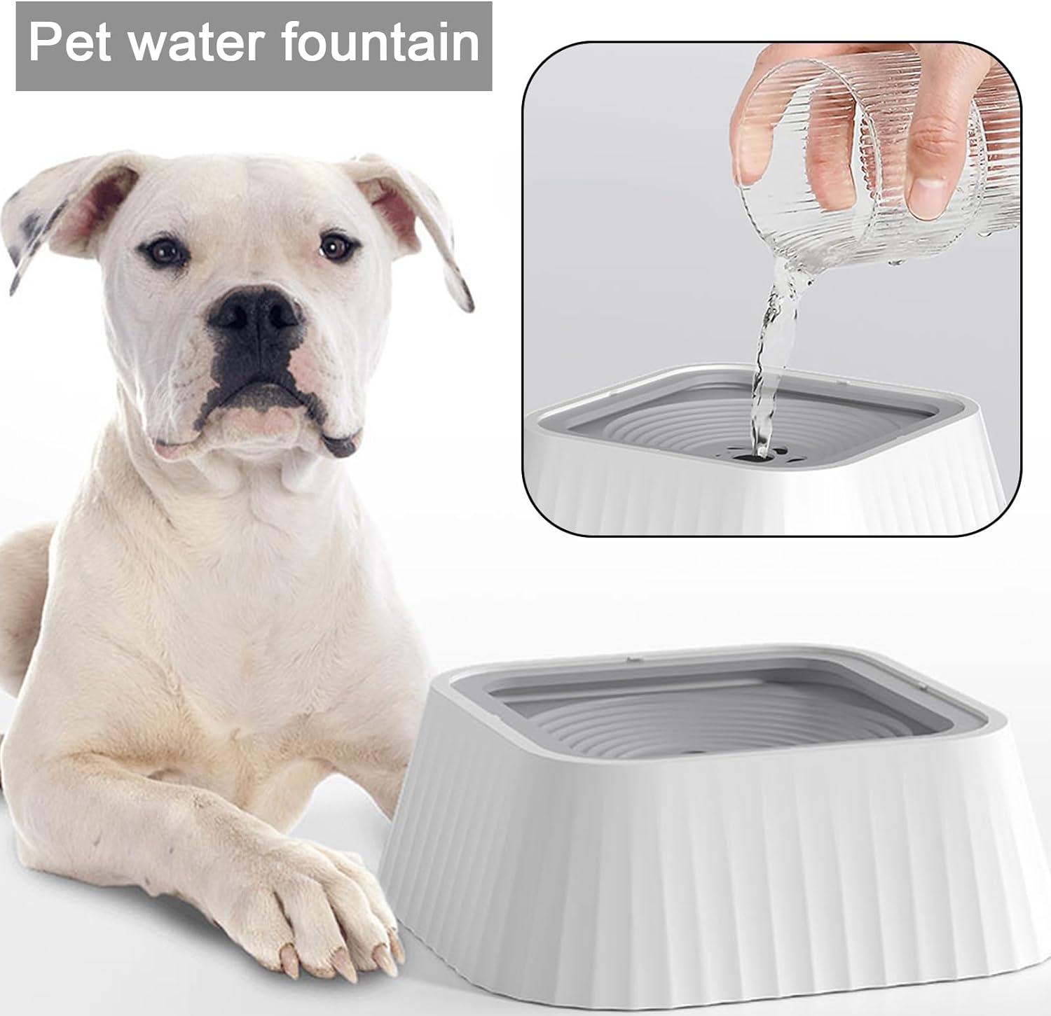 Dog Cat Water Bowl Leak Proof Pet Water Bowl Anti Splash