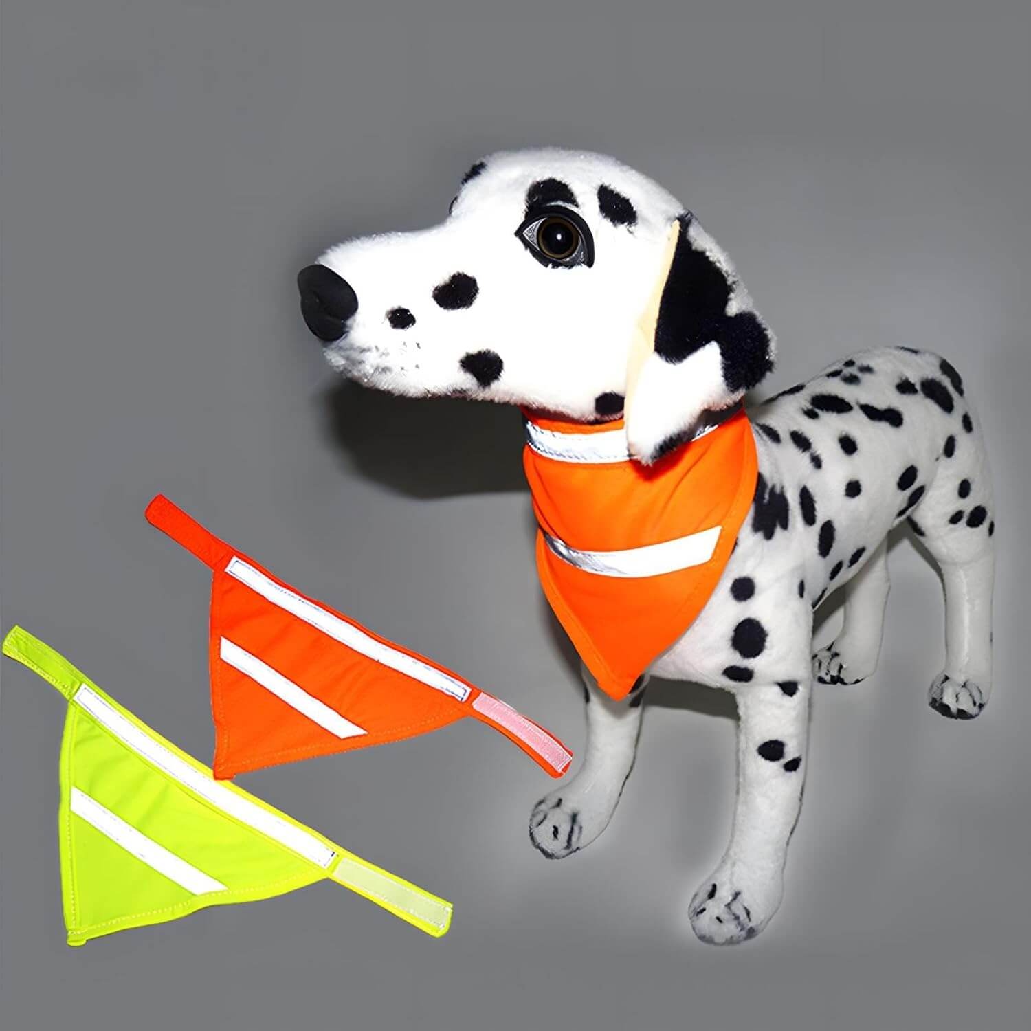 2-Pack Dog Bandanas Reflective Dog Scarf Velcro Bib
