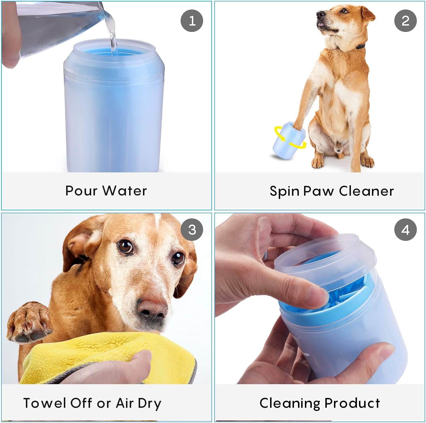 Portable Dog Paw Cleaner Cup Foot Washer