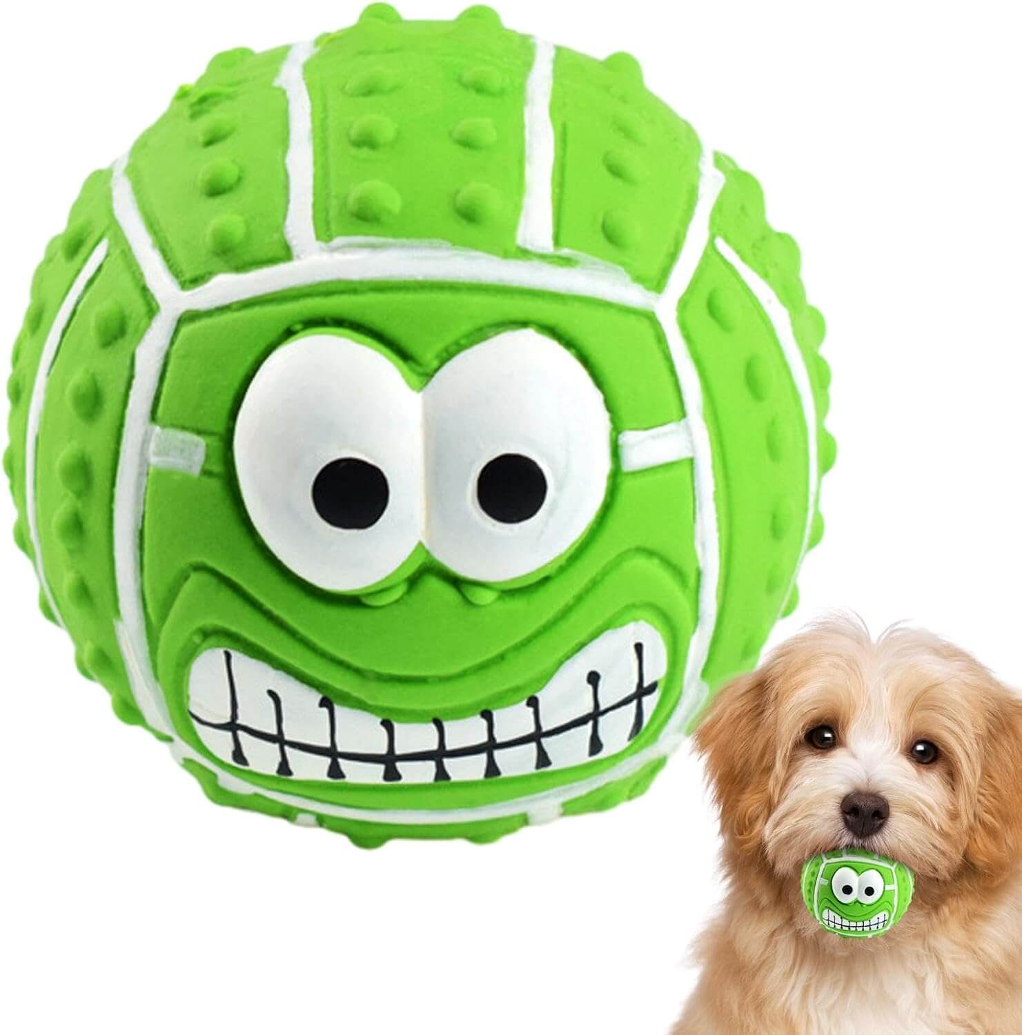 Dog Toys Face Balls Pet Squeaky Chewing Dog balls toys For Small Medium Dogs