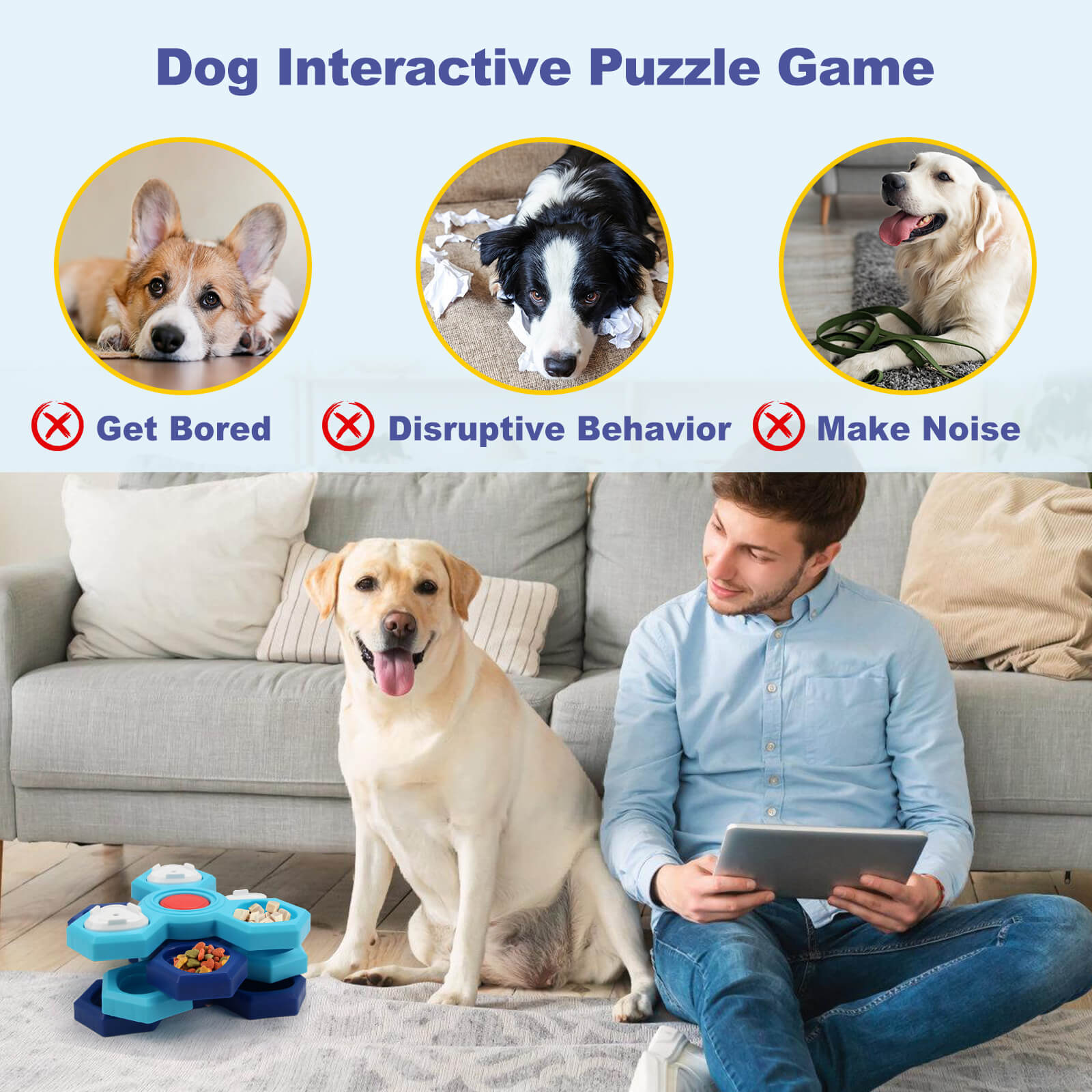 Dog Puzzle Slow Feeder Toy