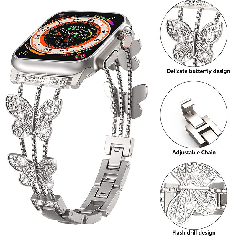 Butterfly-Metallarmband für die Apple Watch