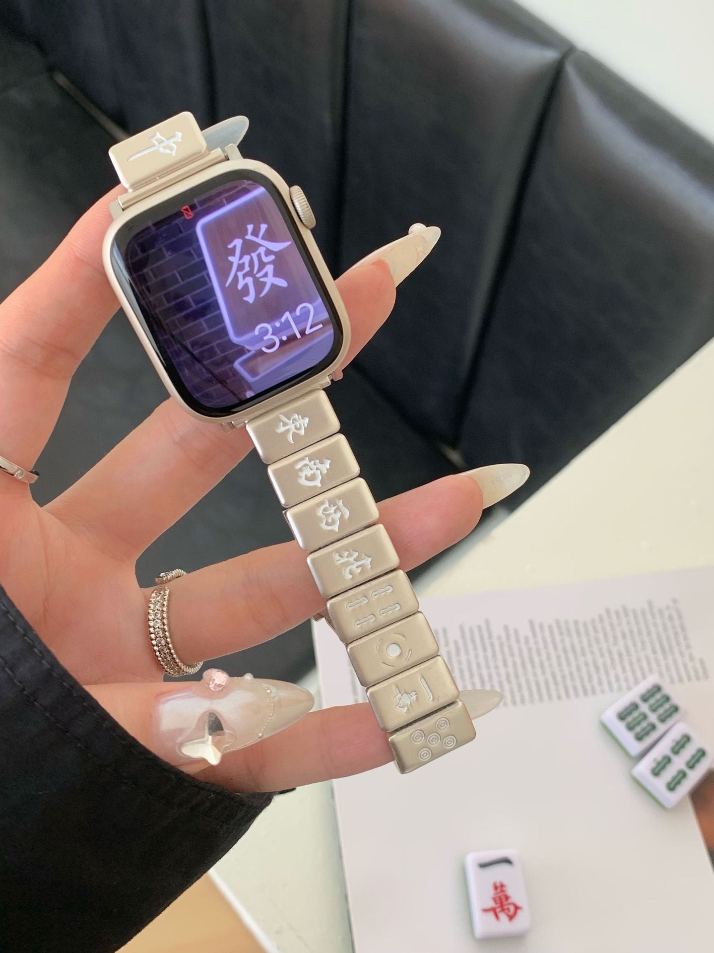 Mahjong Butterfly-Schnallenbänder für die Apple Watch