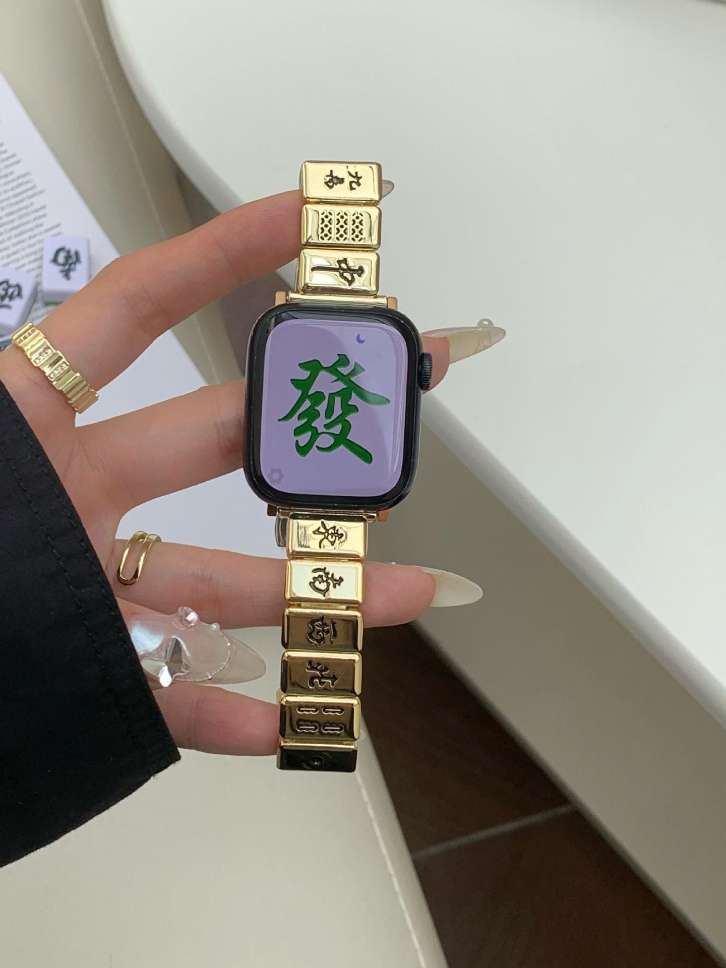 Mahjong Butterfly-Schnallenbänder für die Apple Watch