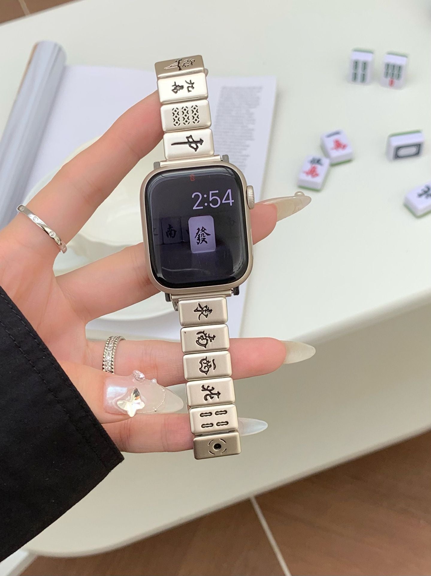 Mahjong Butterfly-Schnallenbänder für die Apple Watch