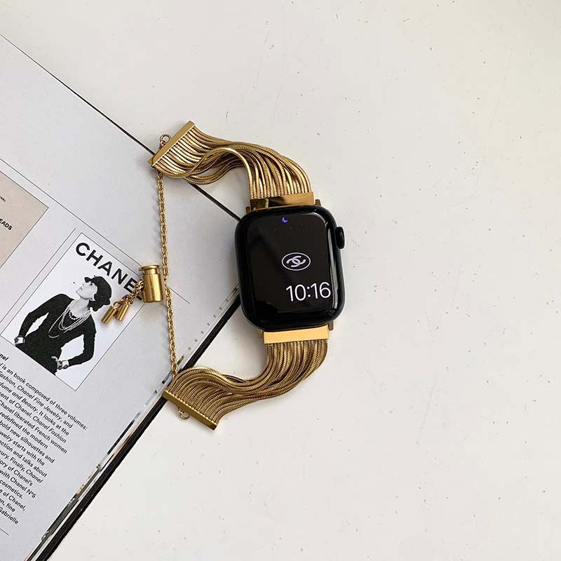 Quasten-Metallarmband für die Apple Watch