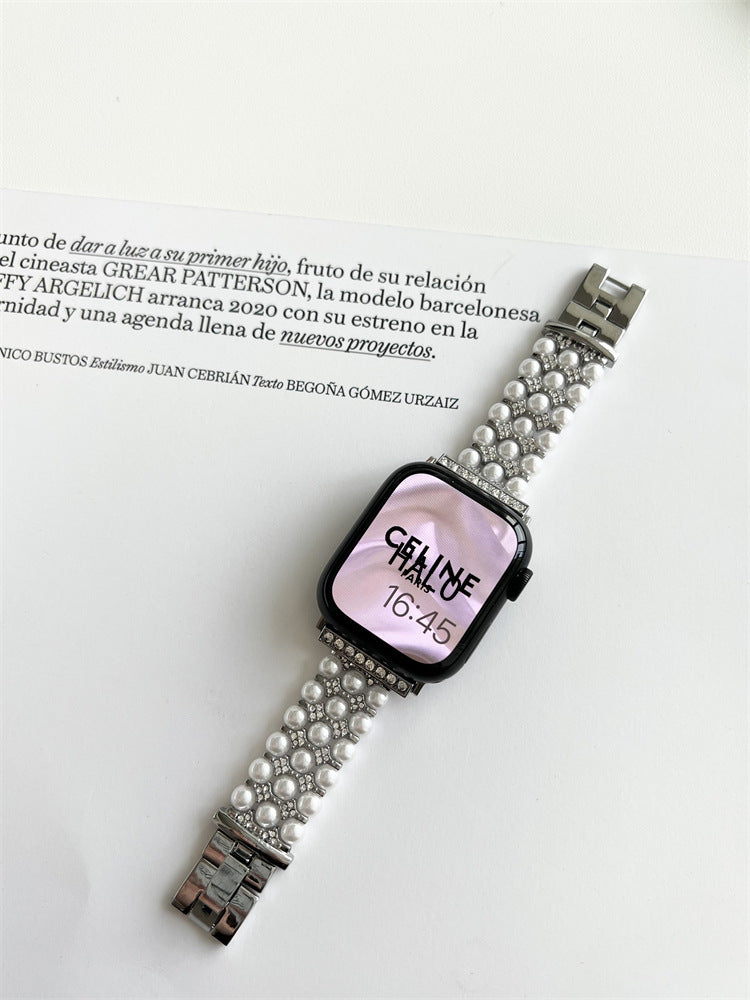 Perlenketten-Armbänder für die Apple Watch