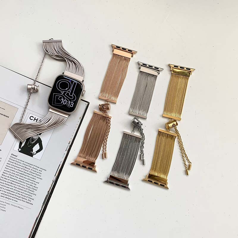Quasten-Metallarmband für die Apple Watch