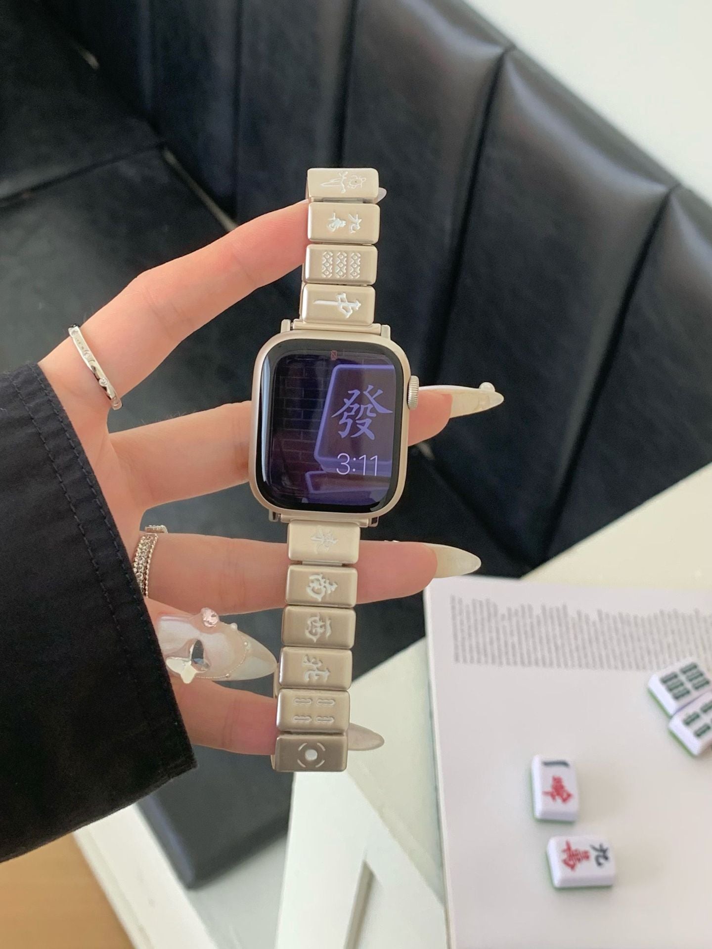 Mahjong Butterfly-Schnallenbänder für die Apple Watch