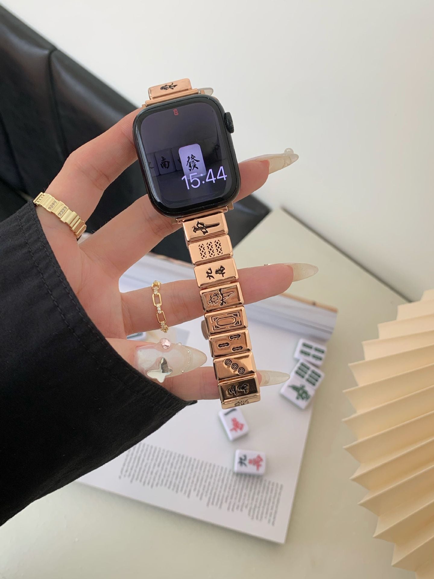 Mahjong Butterfly-Schnallenbänder für die Apple Watch