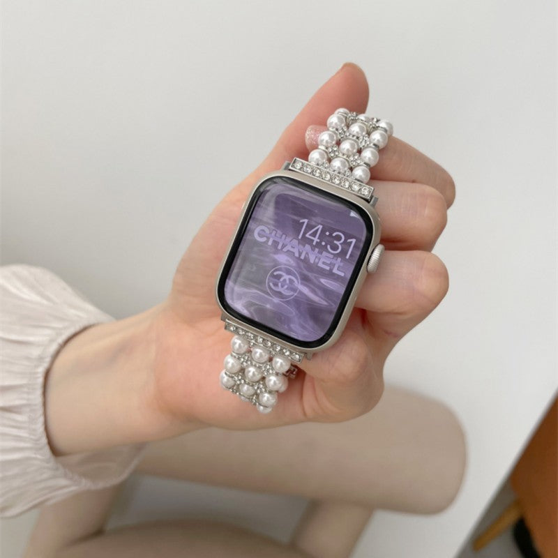 Perlenketten-Armbänder für die Apple Watch
