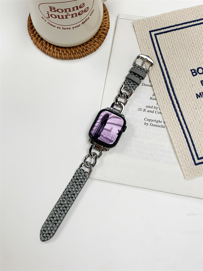 Waffel- und Lederarmbandbänder für die Apple Watch