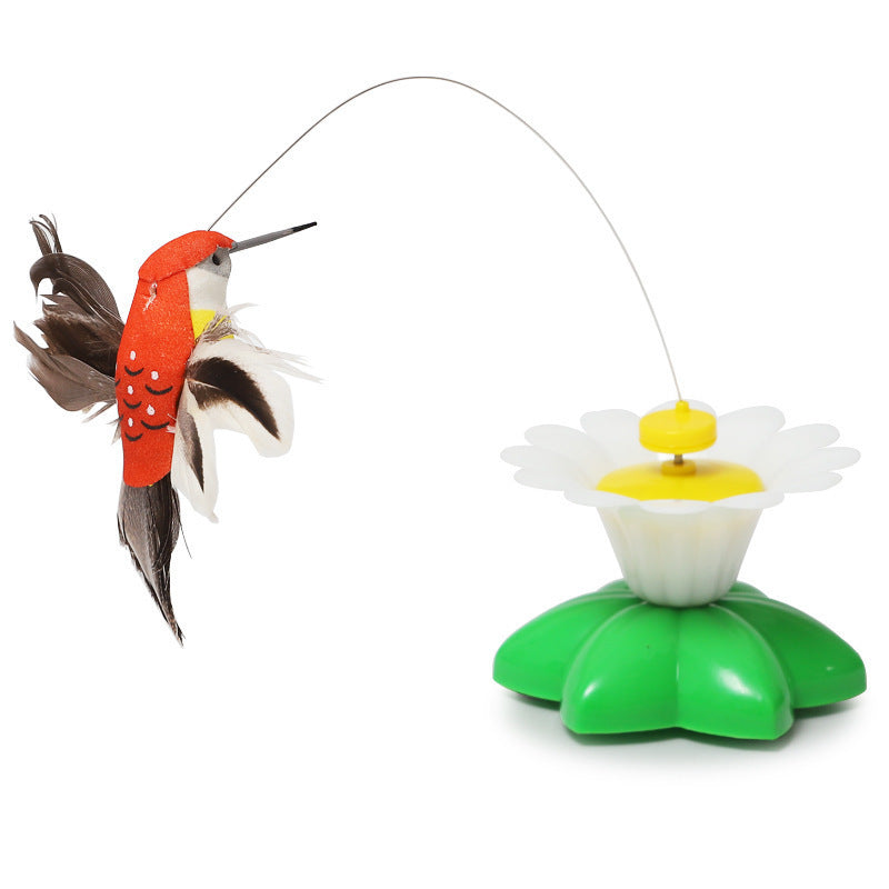 Electric Teasing Cat Toy, Interactive Bird Toy for Cats, 360 Degree Rotatable Electric Flying Butterfly Cat Toy