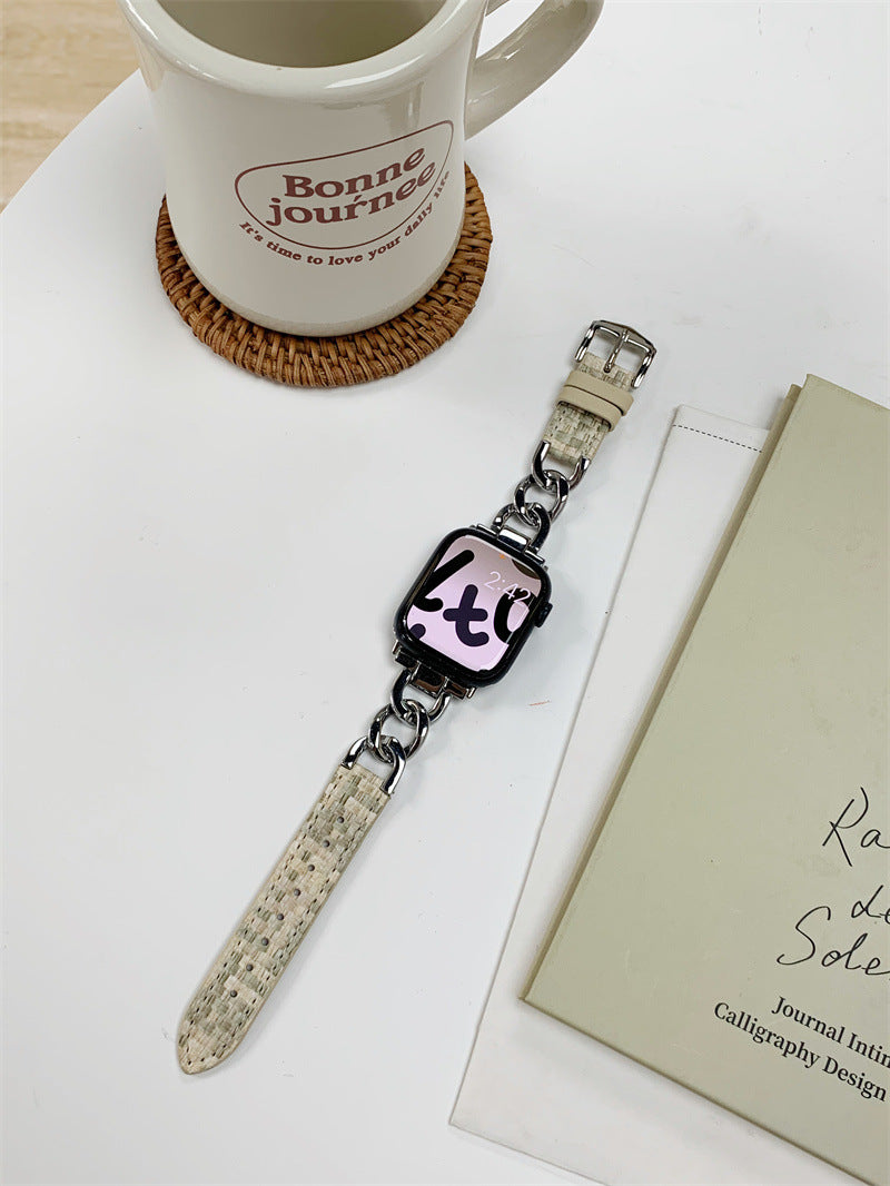 Waffel- und Lederarmbandbänder für die Apple Watch