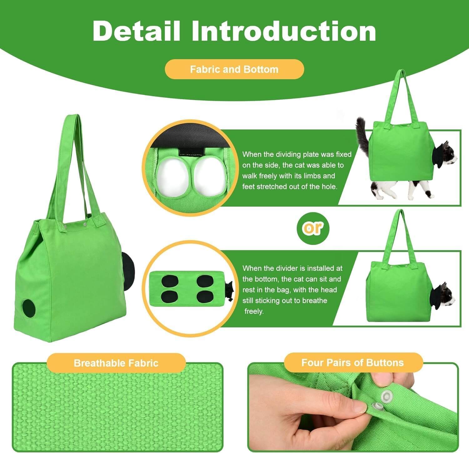 Cat Carrier Soft Cat Slingbag Pet Grooming Soft Pouch Tote Bag