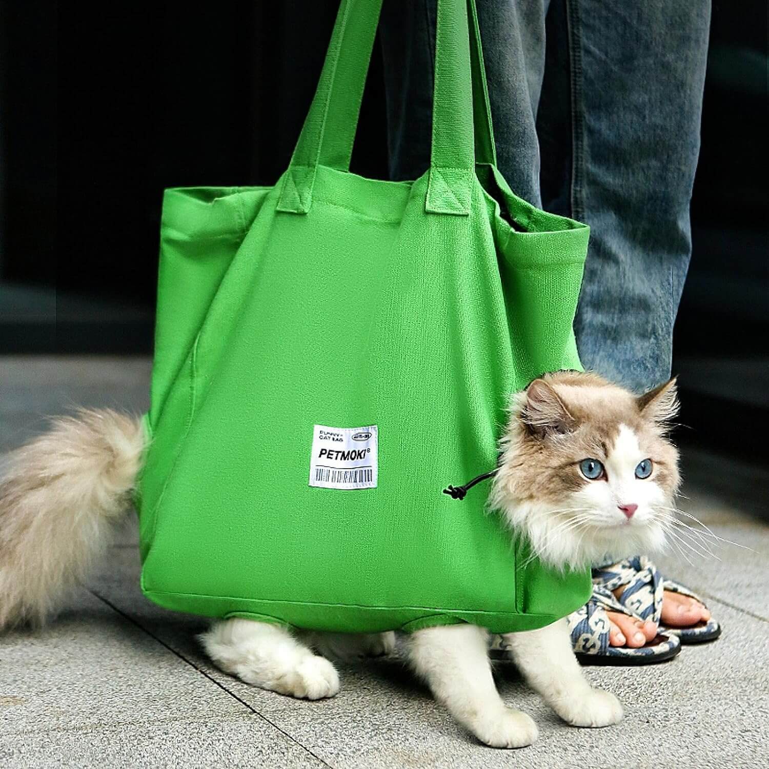 Cat Carrier Soft Cat Slingbag Pet Grooming Soft Pouch Tote Bag