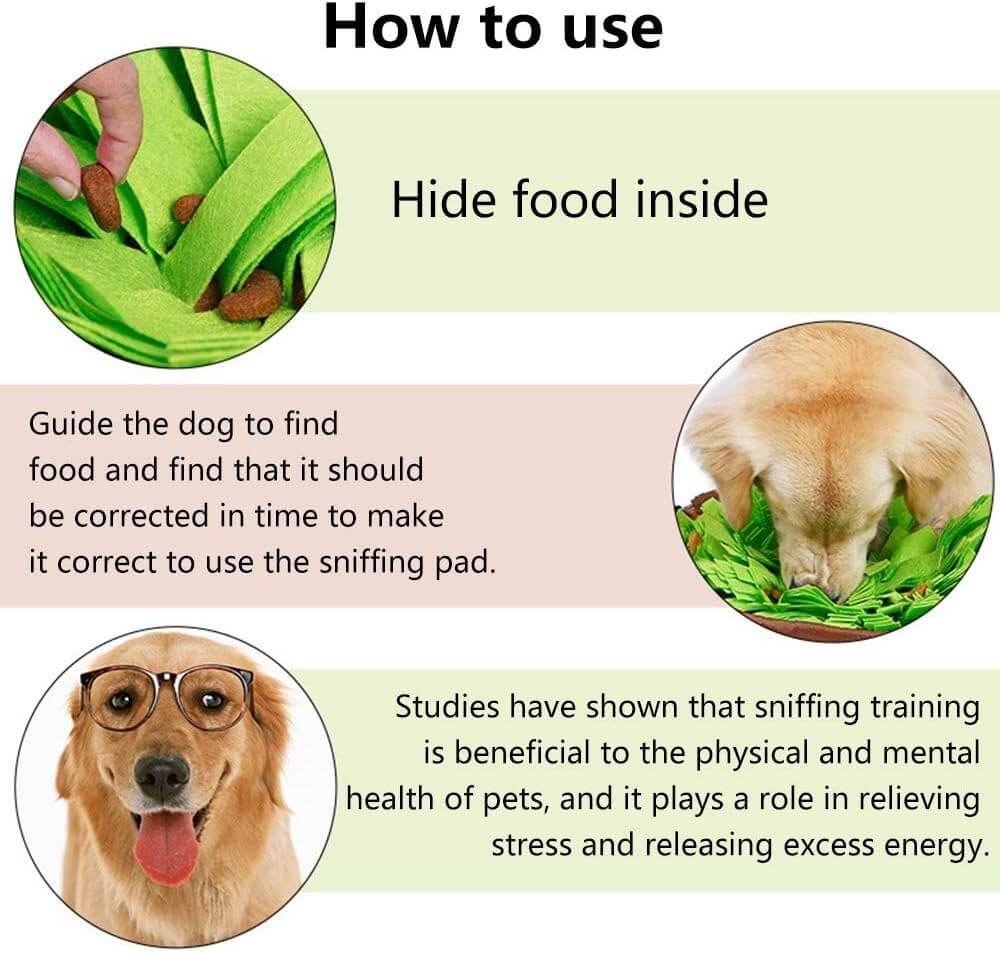 Pet Snuffle Mat Slow Feeder Bowl for Dogs