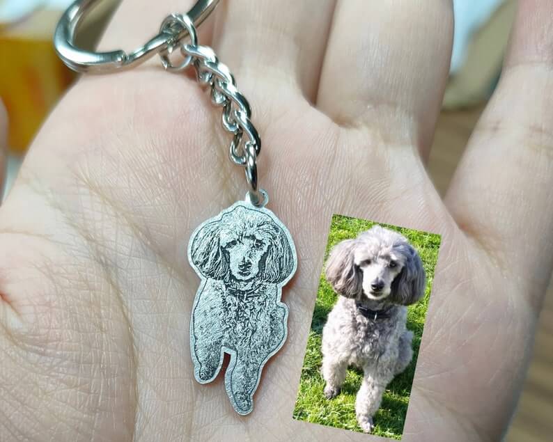 Custom Personalized Pet Body Keychain