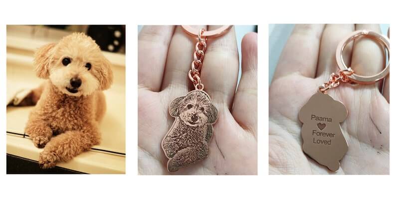 Custom Personalized Pet Body Keychain