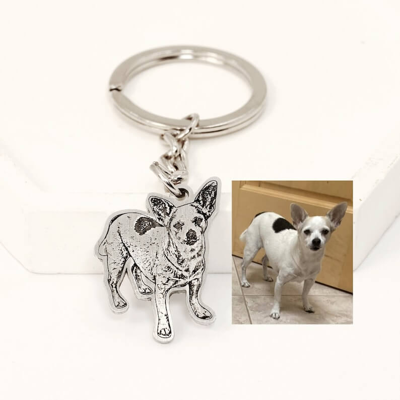 Custom Personalized Pet Body Keychain